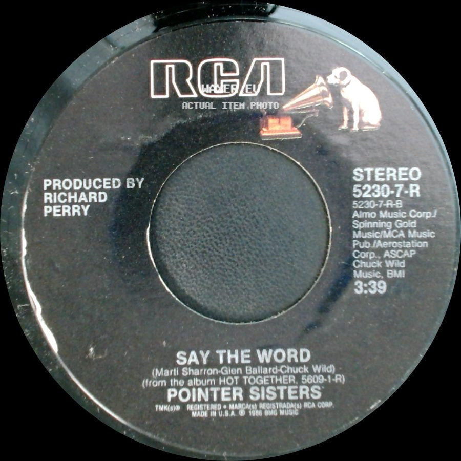 Pointer Sisters - Mercury Rising / Say The Word side B
