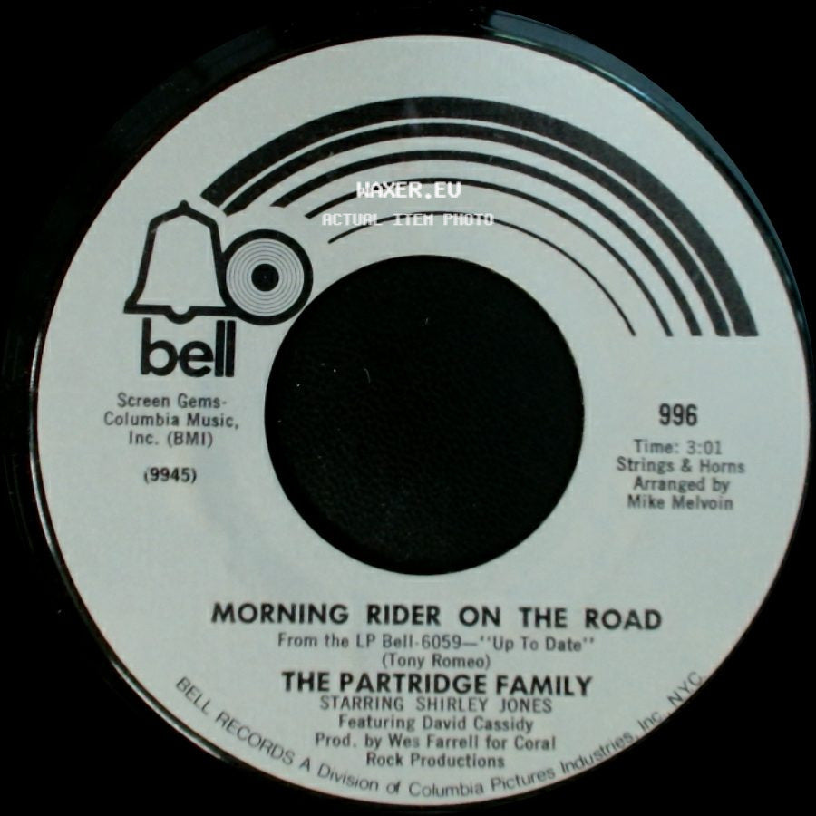 The Partridge Family - Morning Rider On The Road / I'll Meet You Halfway side A