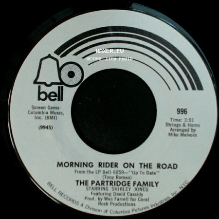 The Partridge Family - Morning Rider On The Road / I'll Meet You Halfway side A