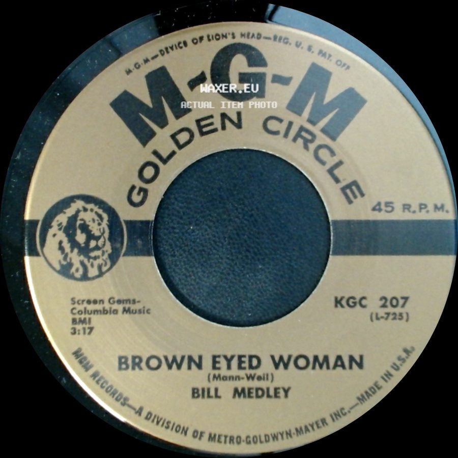 Bill Medley - Brown Eyed Woman / Peace Brother Peace side A