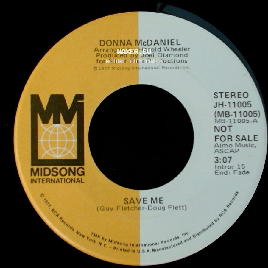 Donna Mcdaniel - Save Me / Save Me side A