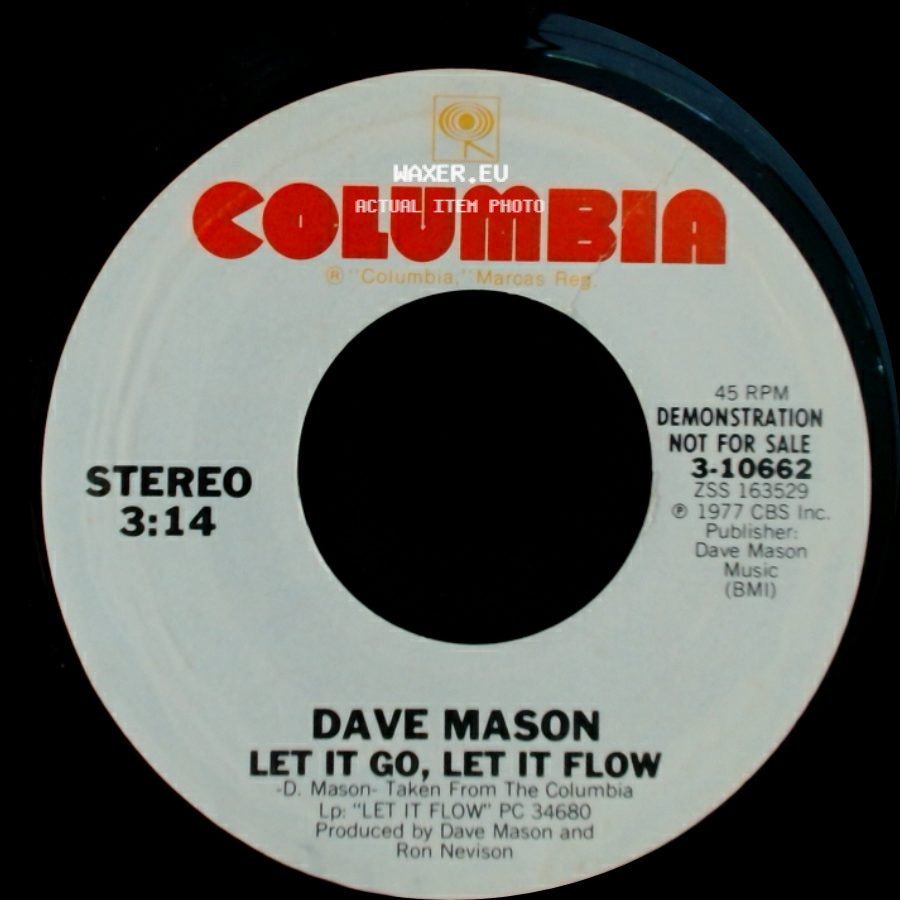 Dave Mason - Let It Go, Let It Flow / Let It Go, Let It Flow side A