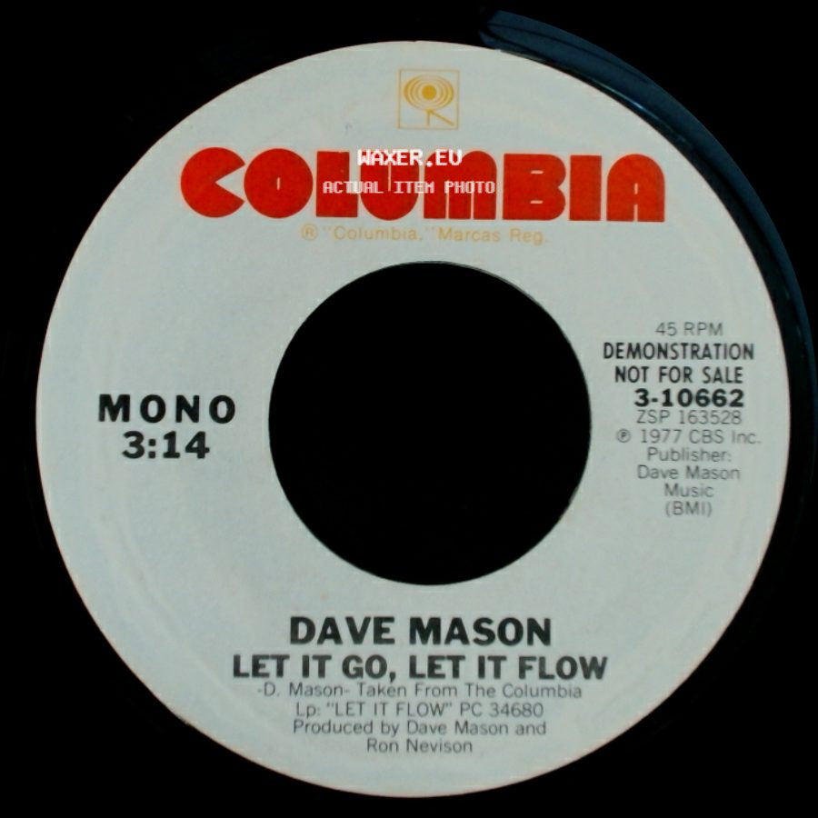 Dave Mason - Let It Go, Let It Flow / Let It Go, Let It Flow side B
