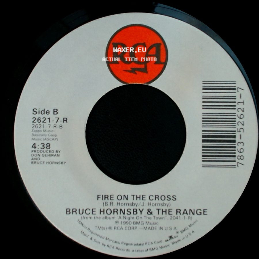 Bruce Hornsby & The Range - Across The River (Single Edit) / Fire On The Cross side B
