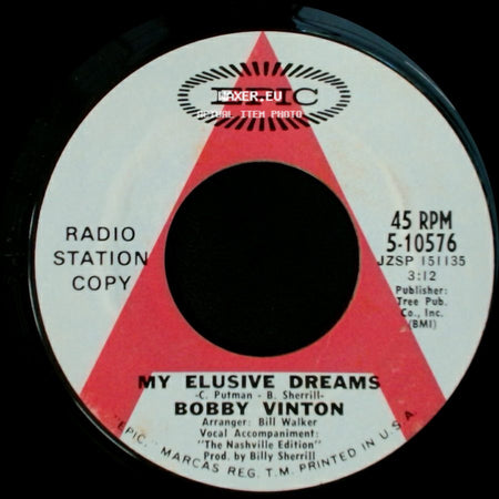 Bobby Vinton - My Elusive Dreams / Over And Over side A