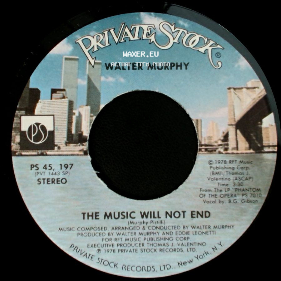 Walter Murphy - The Music Will Not End / A Night At The Opera side A