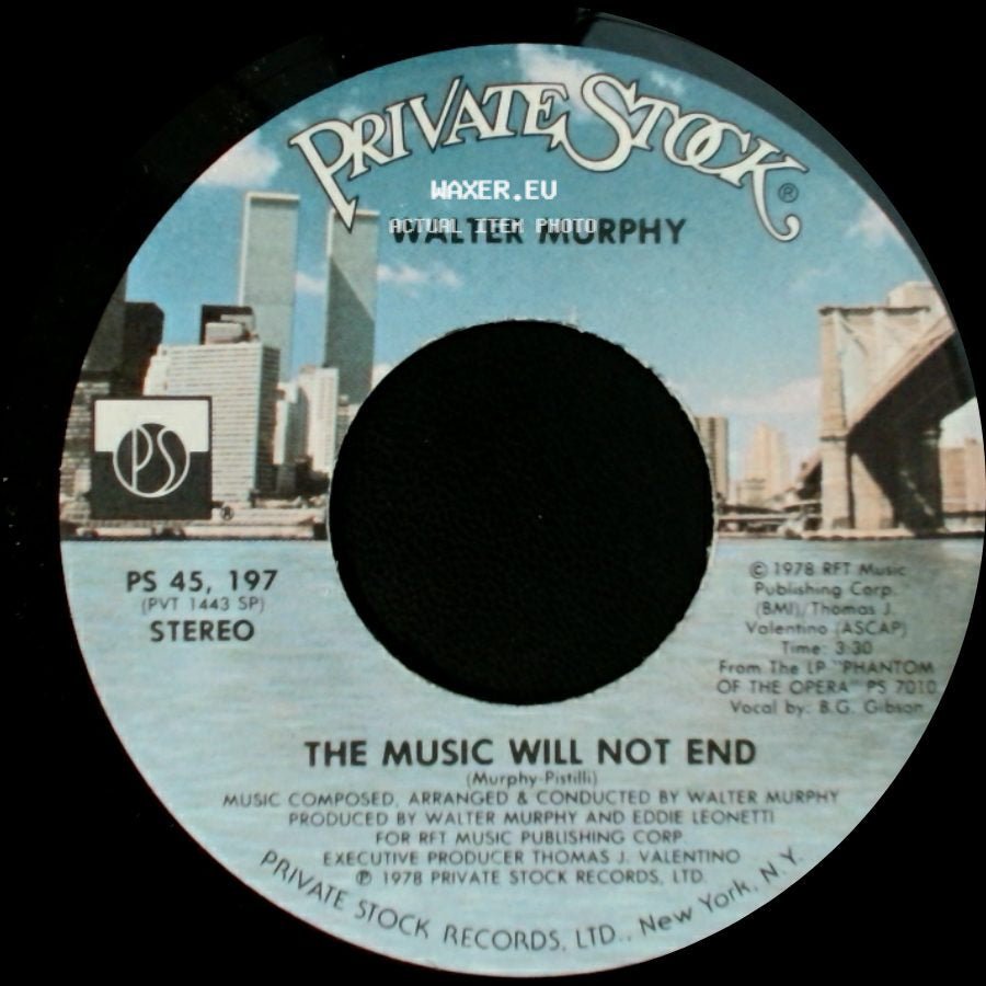 Walter Murphy - The Music Will Not End / A Night At The Opera side A