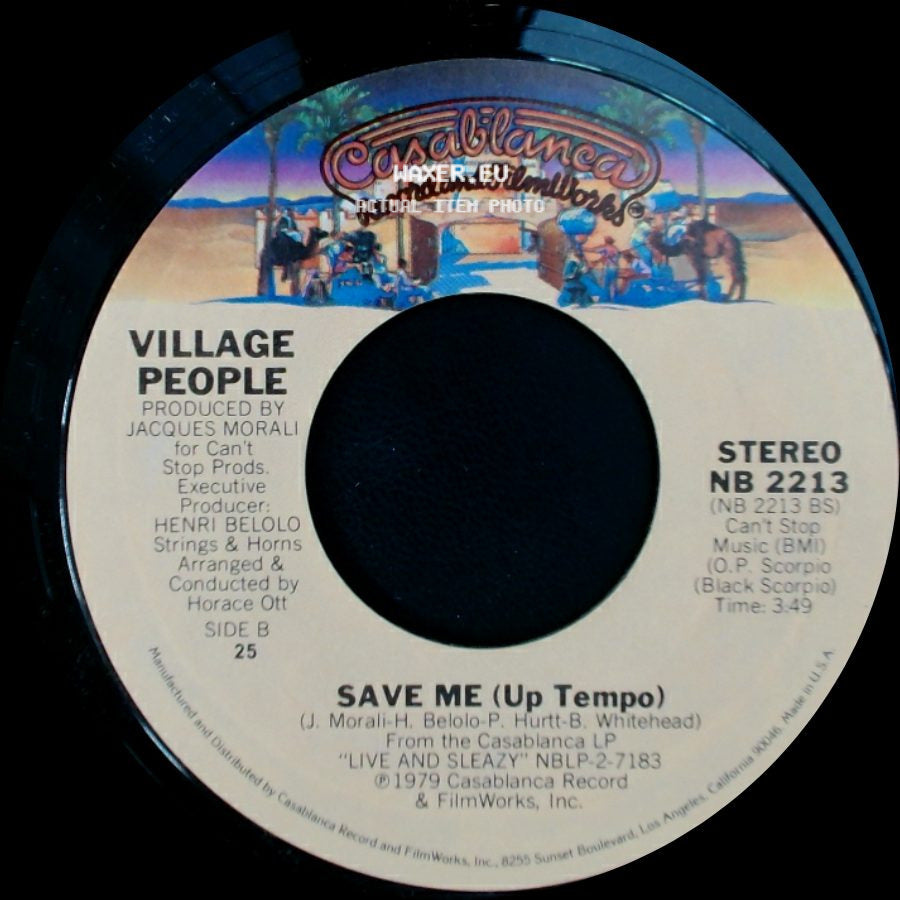 Village People - Sleazy / Save Me (Up Tempo) side B