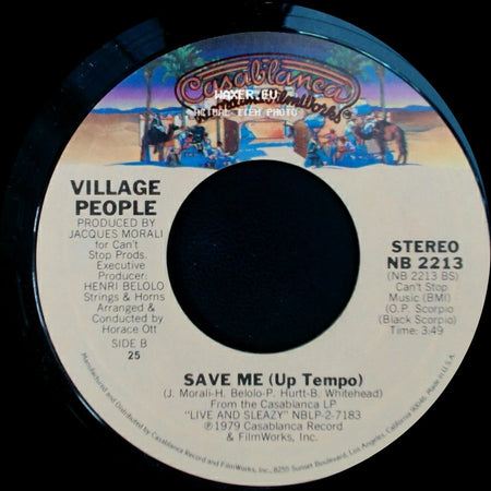 Village People - Sleazy / Save Me (Up Tempo) side B