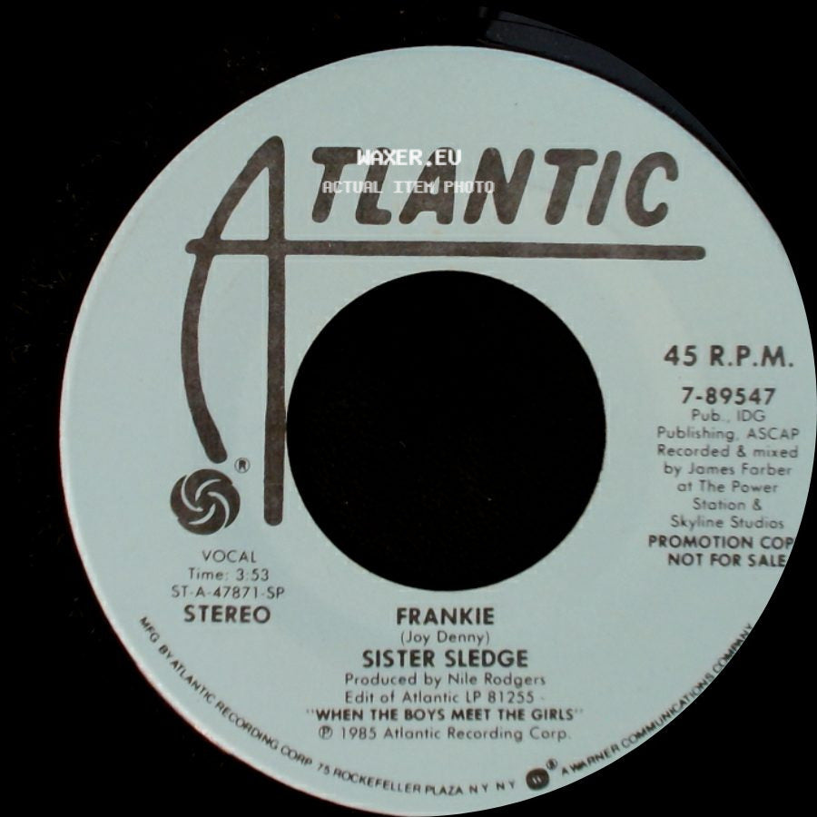 Sister Sledge - Frankie / Frankie side A