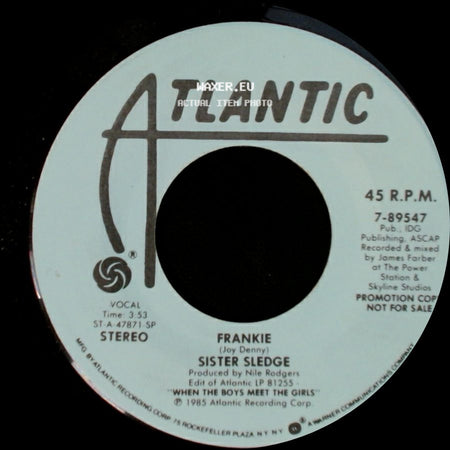 Sister Sledge - Frankie / Frankie side B