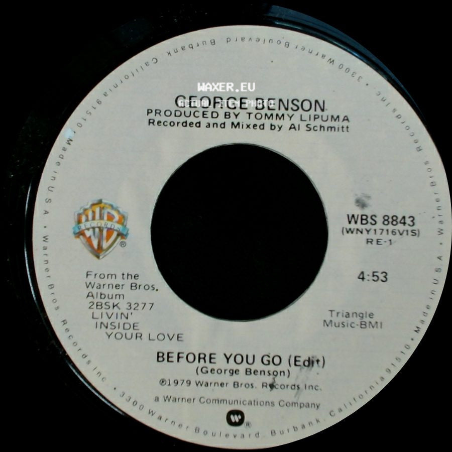 George Benson - Before You Go (Edit) / Unchained Melody (Edit) side A