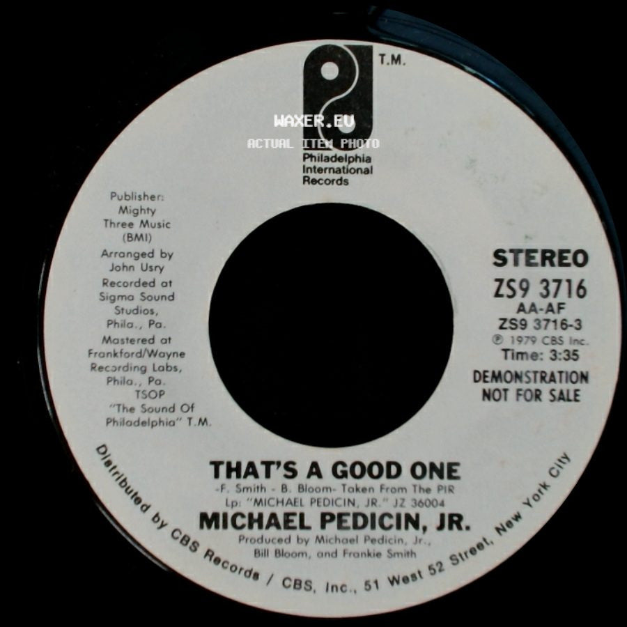 Michael Pedicin, Jr. - That's A Good One / That's A Good One side A