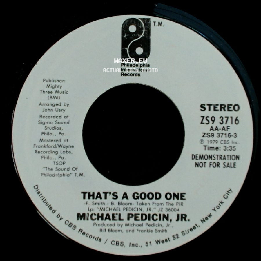 Michael Pedicin, Jr. - That's A Good One / That's A Good One side B