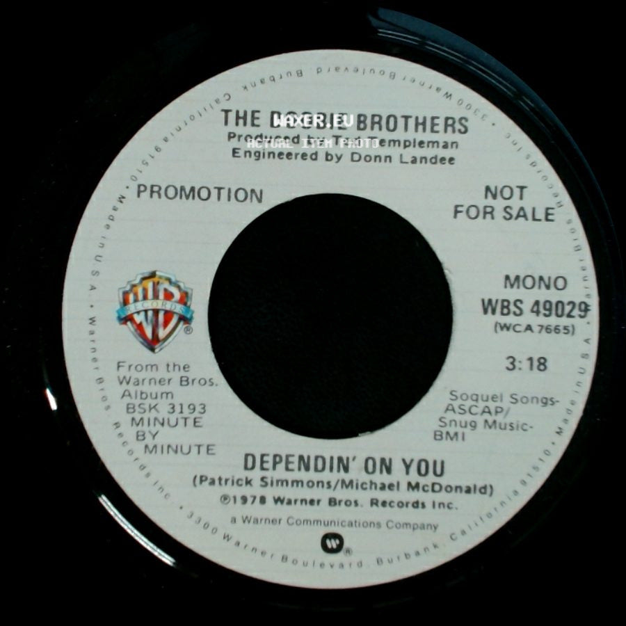 The Doobie Brothers - Dependin' On You / Dependin' On You side B
