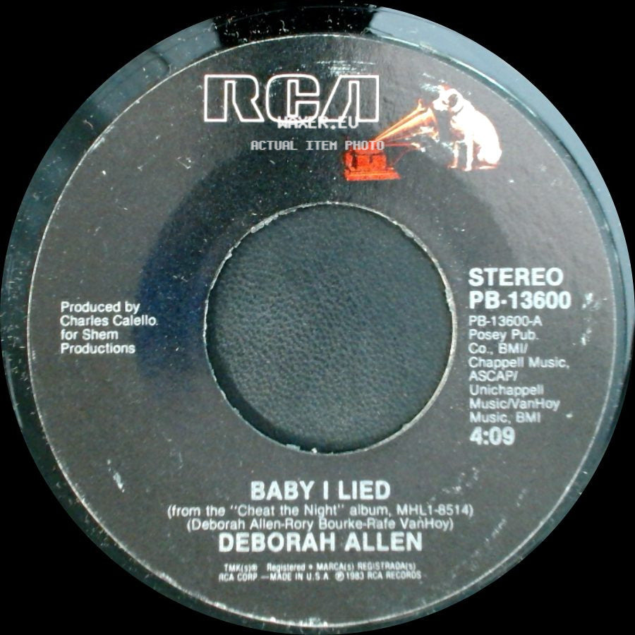 Deborah Allen - Time Is Taking You Away From Me / Baby I Lied side B