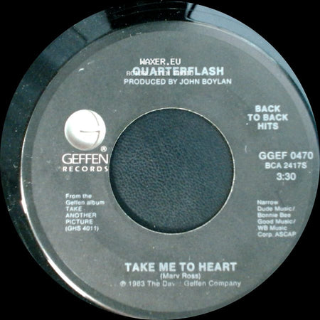 Quarterflash - Take Me To Heart / Take Another Picture side A