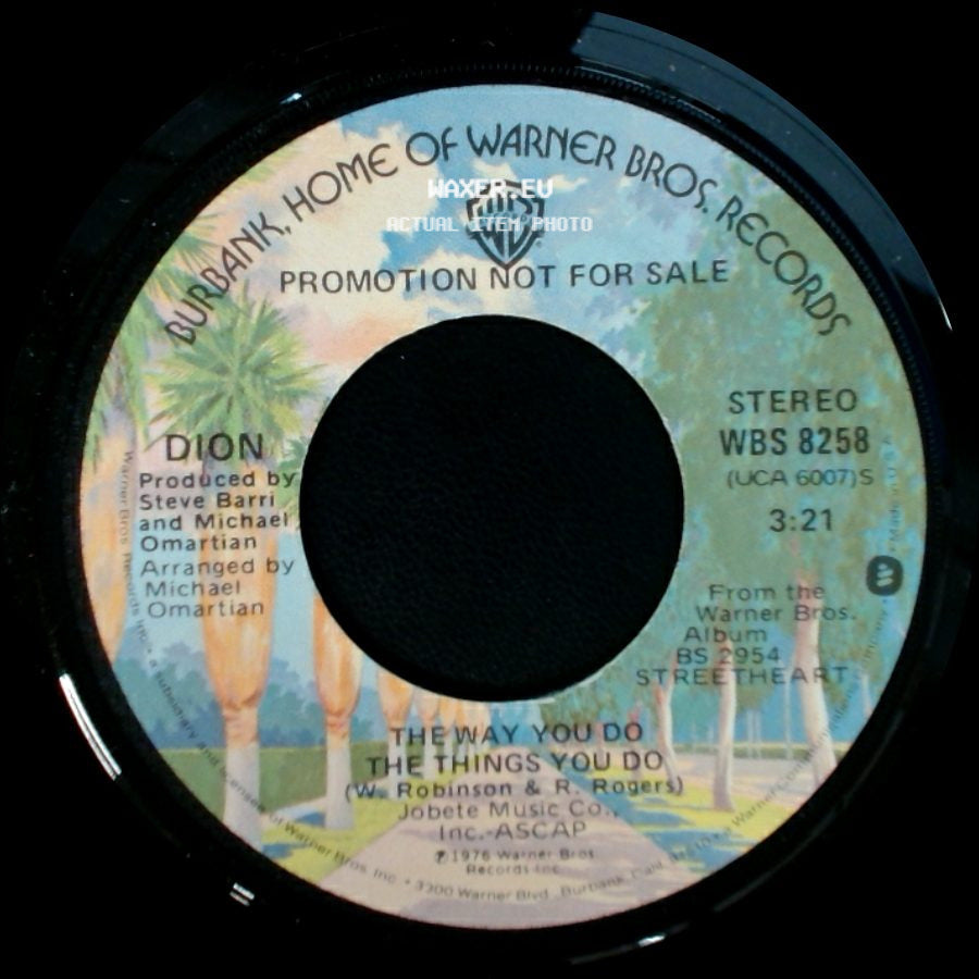 Dion - The Way You Do The Things You Do / The Way You Do The Things You Do side A