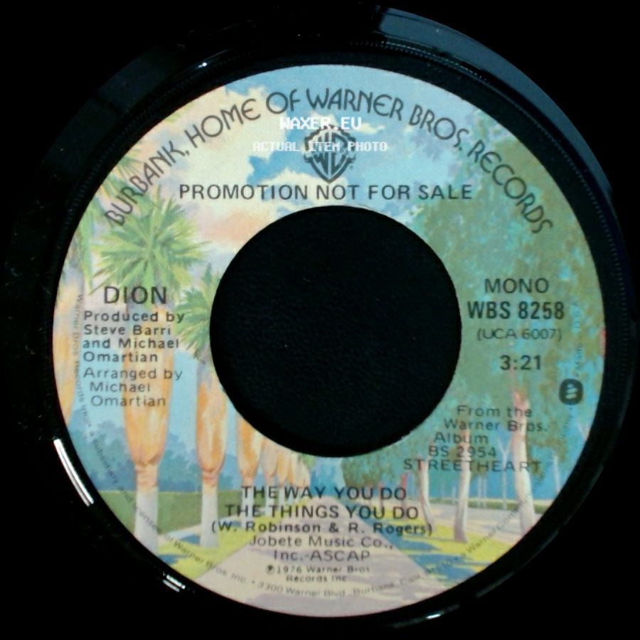 Dion - The Way You Do The Things You Do / The Way You Do The Things You Do side B