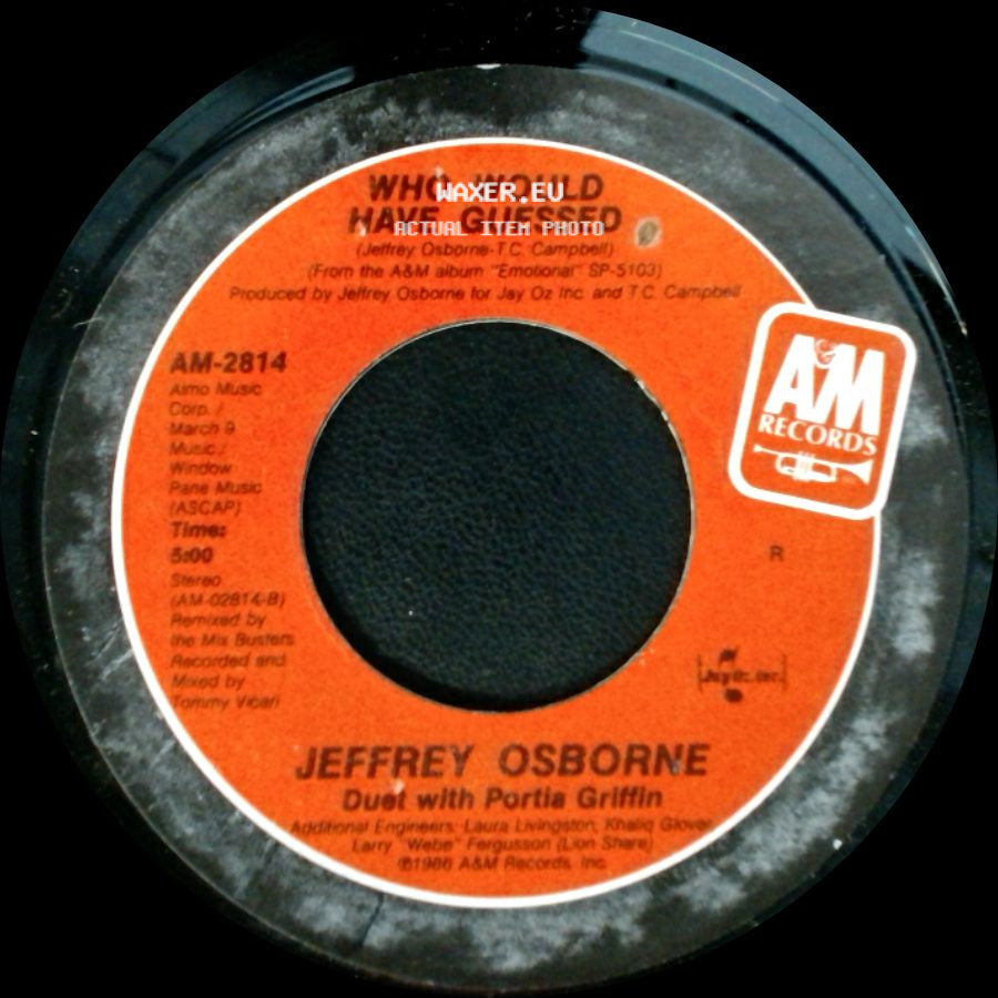 Jeffrey Osborne - Who Would Have Guessed / You Should Be Mine (The Woo Woo Song) side A