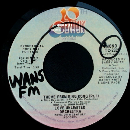 Love Unlimited Orchestra - Theme From King Kong (Pt. I) / Theme From King Kong (Pt. I) side B