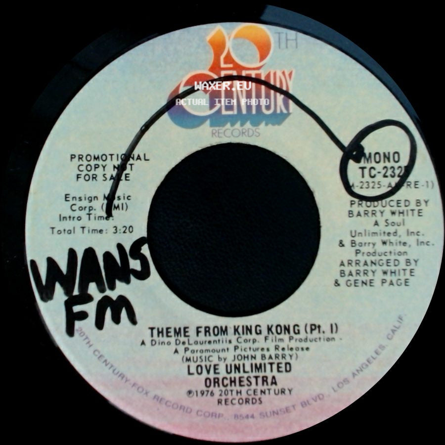 Love Unlimited Orchestra - Theme From King Kong (Pt. I) / Theme From King Kong (Pt. I) side B