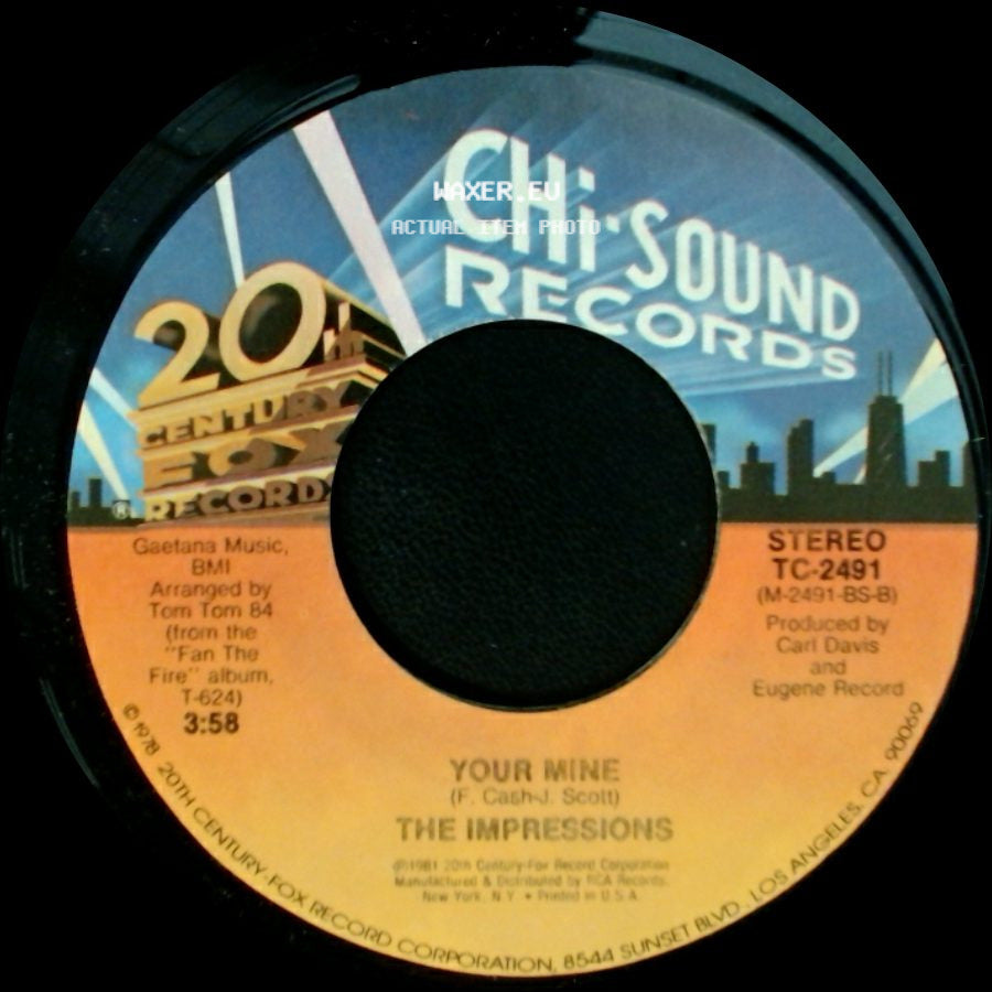 The Impressions - Your Mine / For Your Precious Love side A