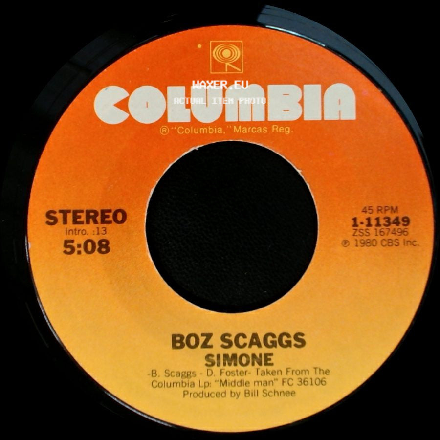 Boz Scaggs - Look What You've Done To Me / Simone side B
