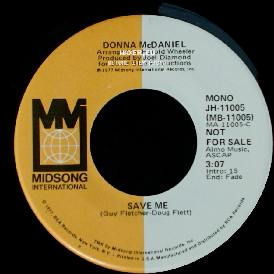 Donna Mcdaniel - Save Me / Save Me side B