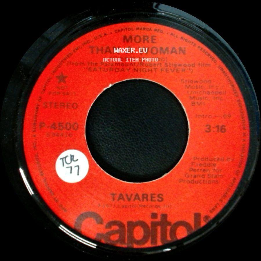 Tavares - More Than A Woman / More Than A Woman side A