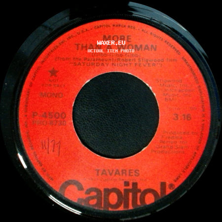 Tavares - More Than A Woman / More Than A Woman side B