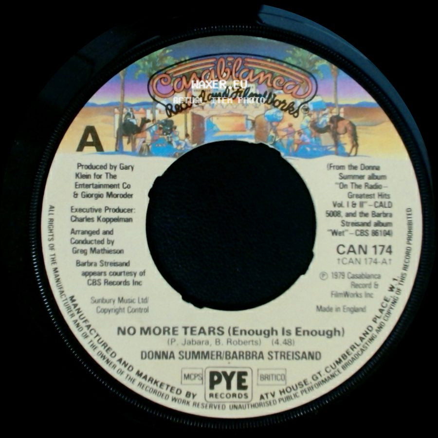 Donna Summer / Donna Summer/Barbra Streisand - Lucky / No More Tears (Enough Is Enough) side B