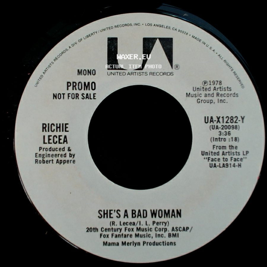 Richie Lecea - She's A Bad Woman / She's A Bad Woman side A