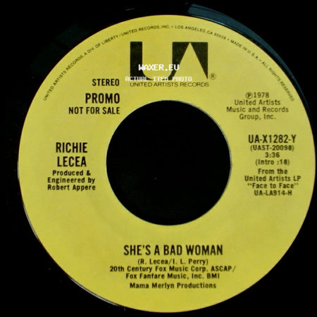 Richie Lecea - She's A Bad Woman / She's A Bad Woman side B