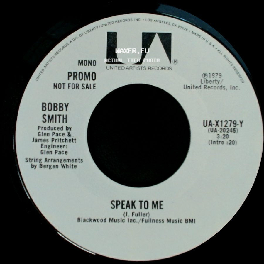 Bobby Smith - Speak To Me / Speak To Me side A