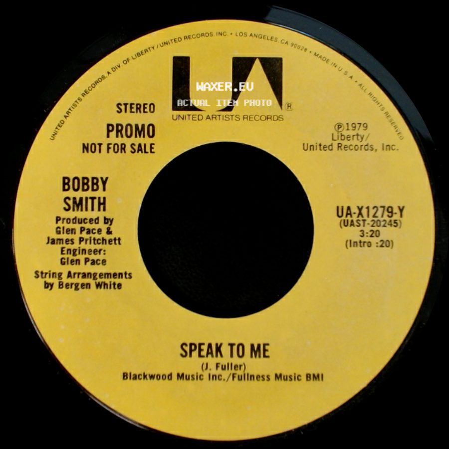 Bobby Smith - Speak To Me / Speak To Me side B