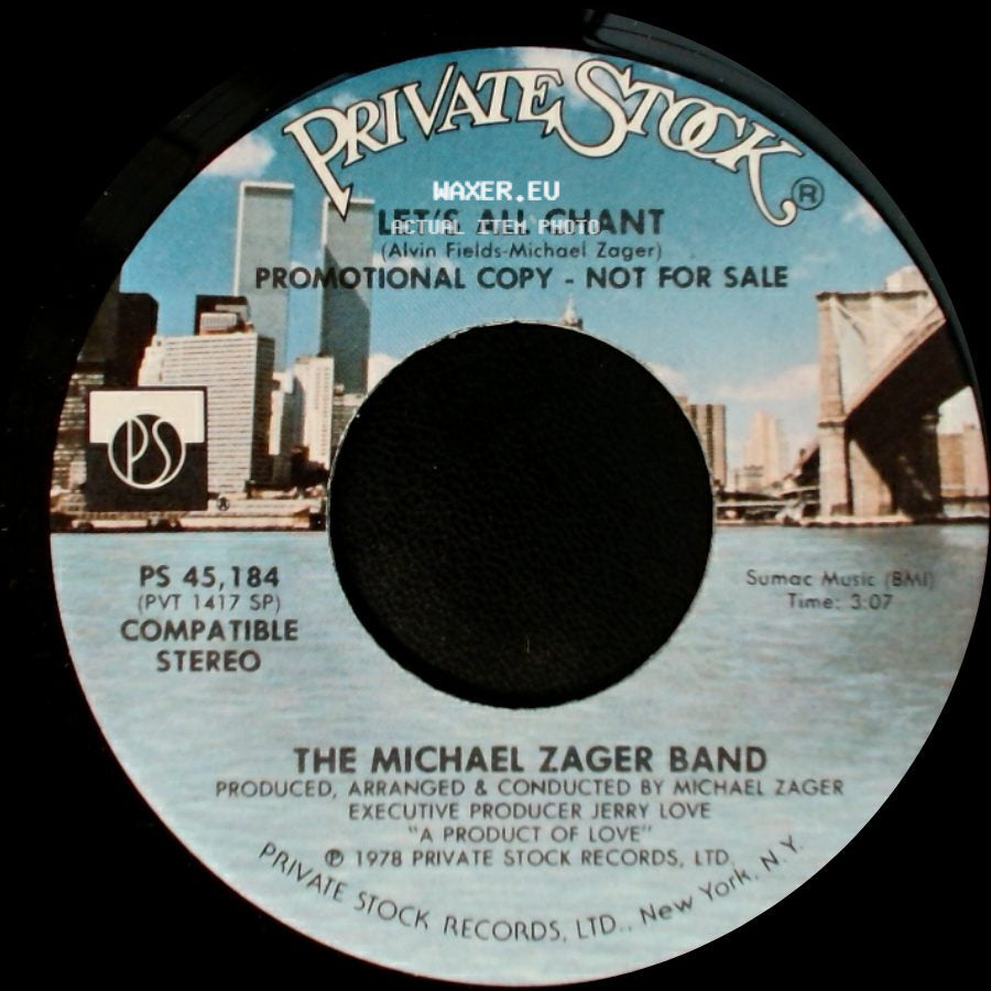 The Michael Zager Band - Let's All Chant / Let's All Chant side A