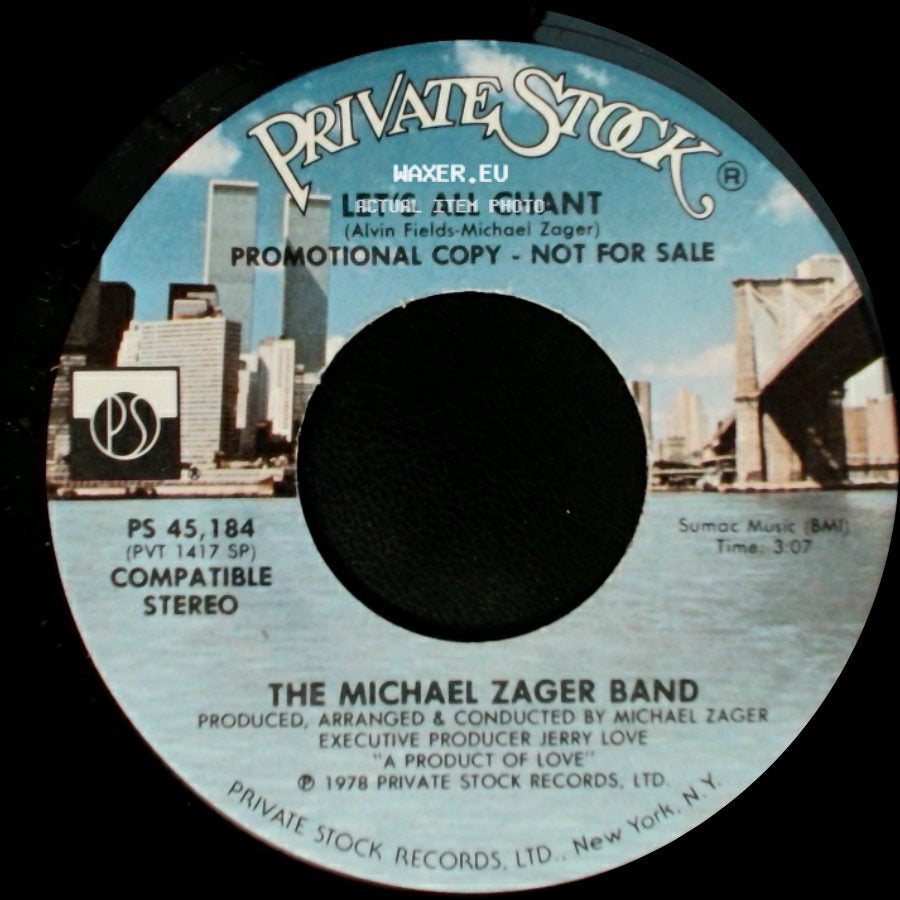 The Michael Zager Band - Let's All Chant / Let's All Chant side B