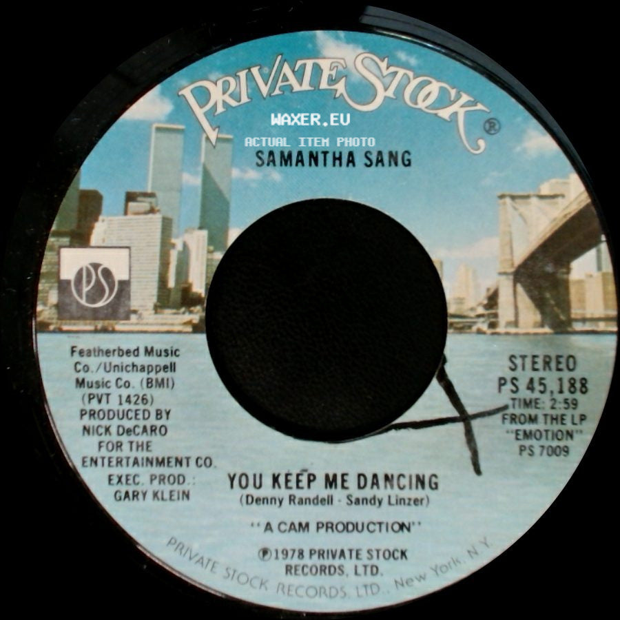 Samantha Sang - Change Of Heart / You Keep Me Dancing side B