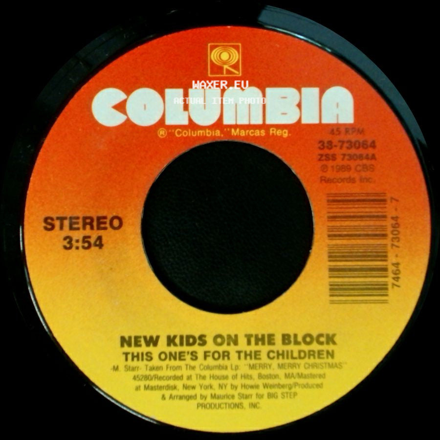 New Kids On The Block - This One's For The Children / Funky, Funky Xmas side A
