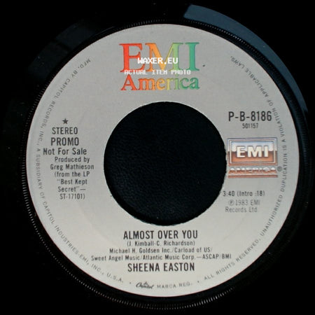 Sheena Easton - Almost Over You / Almost Over You side A