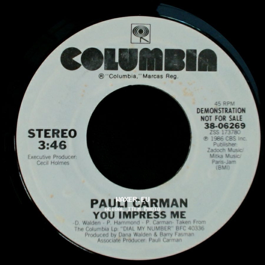 Pauli Carman - You Impress Me / You Impress Me side A