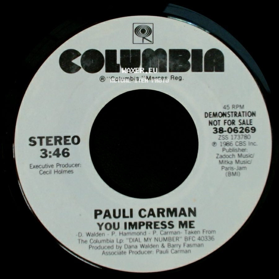 Pauli Carman - You Impress Me / You Impress Me side B