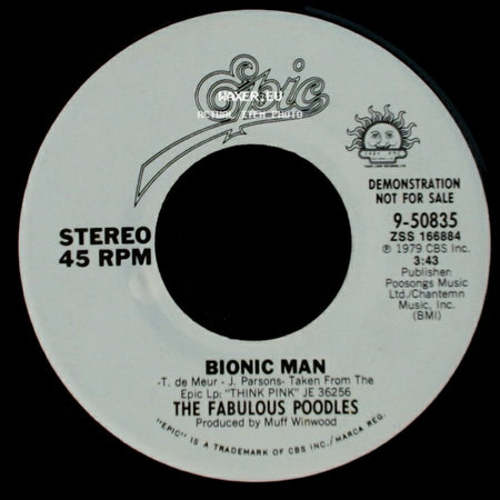The Fabulous Poodles - Bionic Man / Bionic Man side B