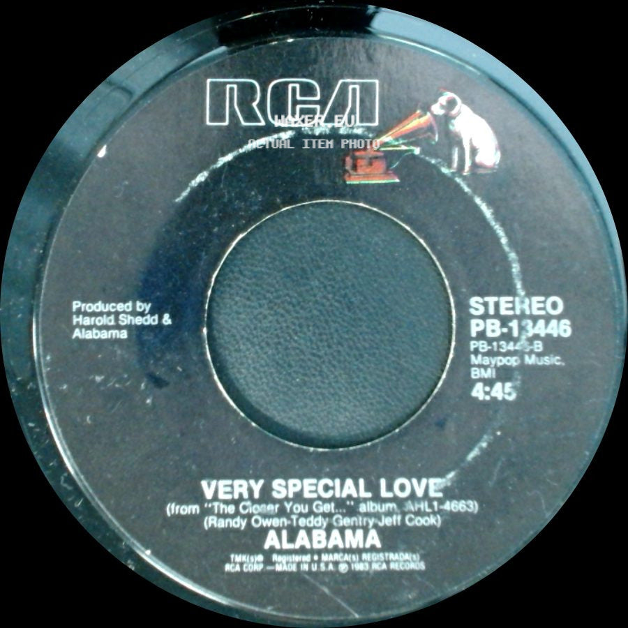 Alabama - Dixieland Delight / Very Special Love side B