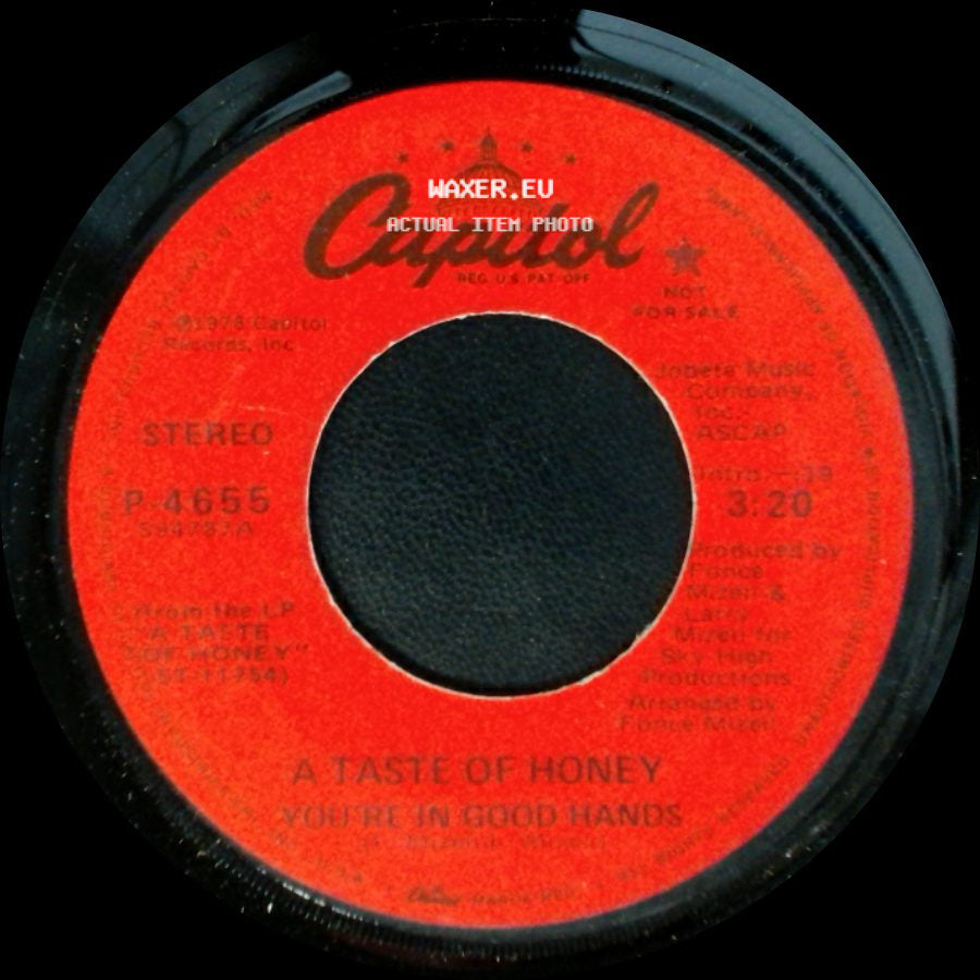A Taste Of Honey - A Taste Of Honey You're In Good Hands / You're In Good Hands side B