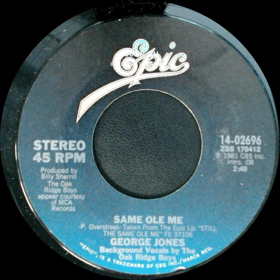George Jones - Together Alone / Same Ole Me side B