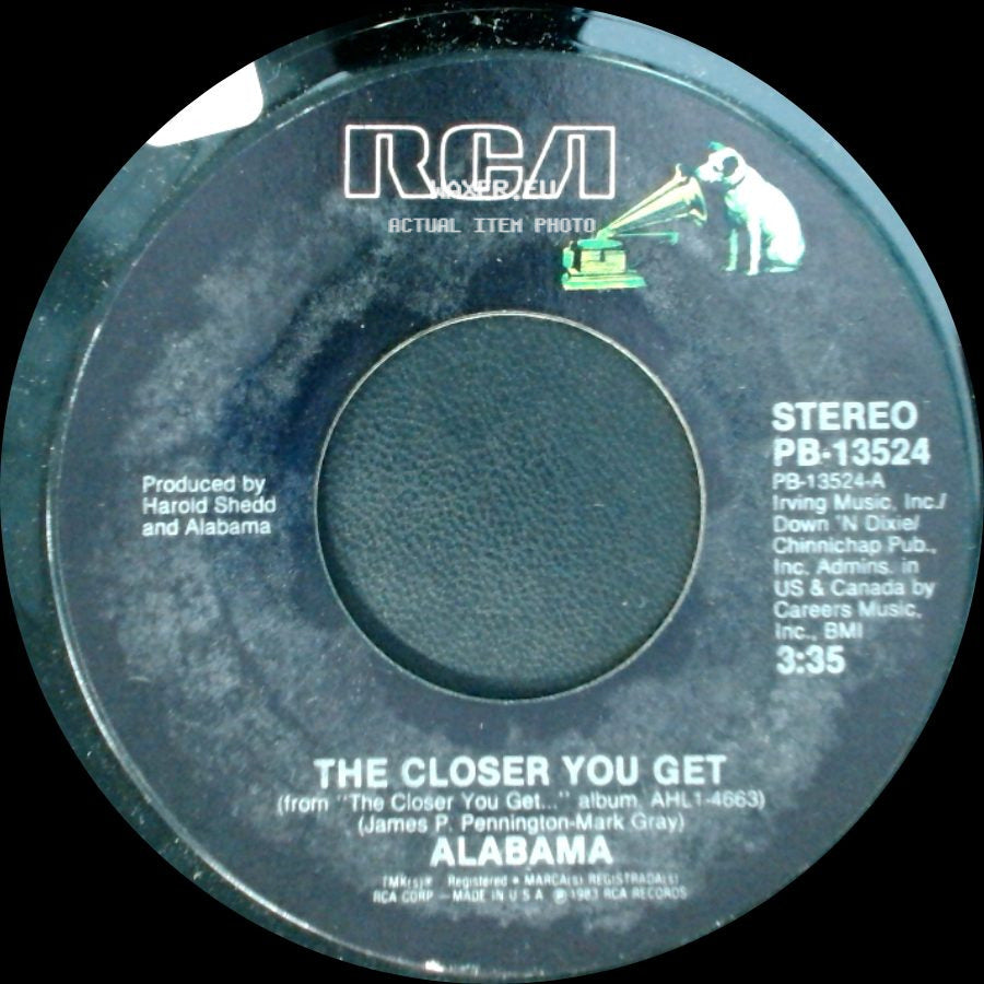 Alabama - The Closer You Get / You Turn Me On side A