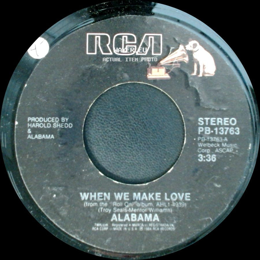 Alabama - When We Make Love / Carolina Mountain Dewe side A