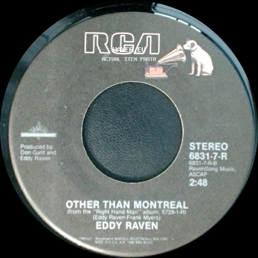 Eddy Raven - Other Than Montreal / I'm Gonna Get You side A